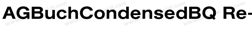 AGBuchCondensedBQ Re字体转换